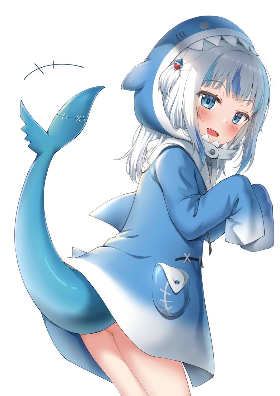 yande.re 712895 sample gawr_gura hololive hololive_english loli nedia_r nopan skirt_lift tail.jpg